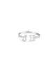 2 Letters Open Silver Bracelet , Tu B'Av Gifts , Israeli Judaica