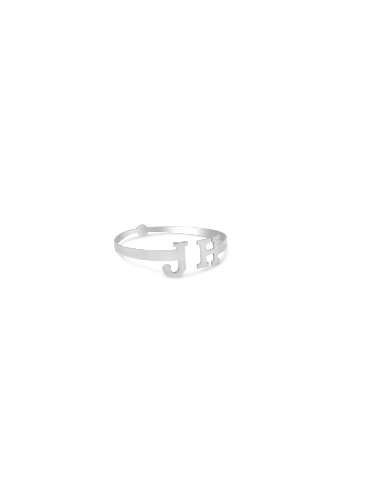 Bracelet en argent ouvert à 2 lettres, cadeaux Tu B'Av, Judaica israélien