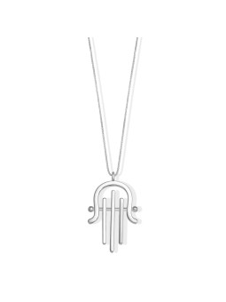 Oversized Modern Sleek Harp of David inspired Hams , Hamsa Jewelry , I