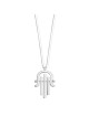 Harpe moderne et élégante surdimensionnée de David inspirée des jambons, bijoux Hamsa, I