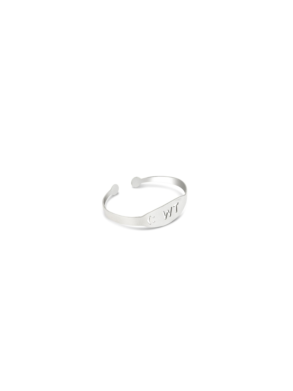 Sawn Letters Silver Bracelet , Tu B'Av Gifts , Israeli Judaica