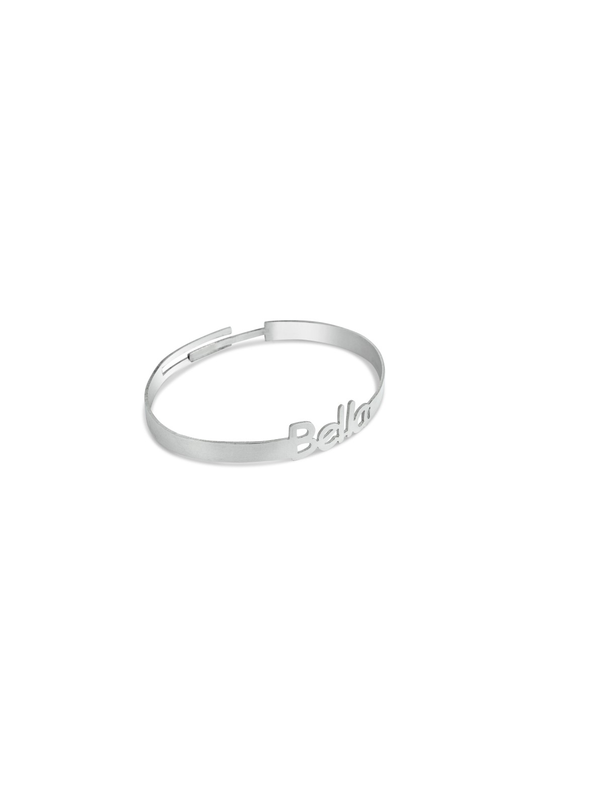 Bracelet de nom moderne en argent sterling, cadeaux Tu B'Av, Judaica israélien