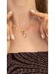 Délicat abordable 14k Gold Filigree Chai Hamsa N , Filigrane juif J