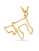 Pendentif Chai creux en or 14 carats moderne et élégant, cadeaux de mariage juif,