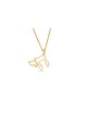 Modern & Stylish 14K Gold Hollow Chai Pendant , Jewish Wedding Gifts ,