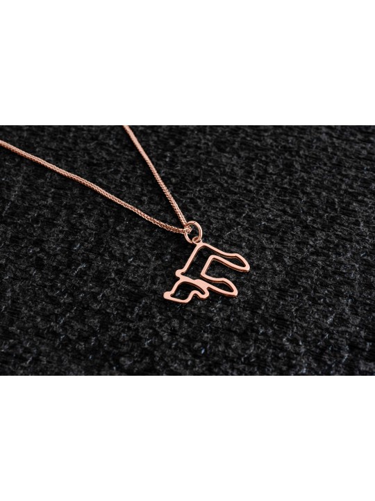 Modern & Stylish 14K Gold Hollow Chai Pendant , Jewish Wedding Gifts ,