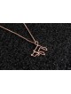 Pendentif Chai creux en or 14 carats moderne et élégant, cadeaux de mariage juif,