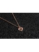 Pendentif double cœur en or jaune, cadeaux de mariage juif, Juda israélien