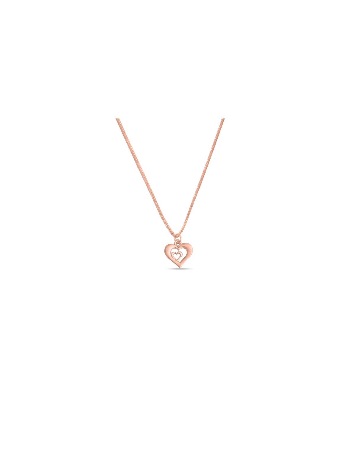 Yellow Gold Double Heart Pendant , Jewish Wedding Gifts , Israeli Juda