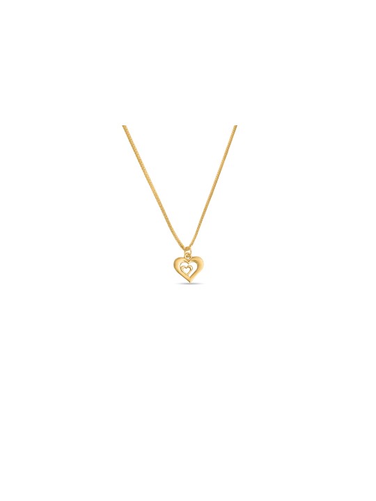 Pendentif double cœur en or jaune, cadeaux de mariage juif, Juda israélien