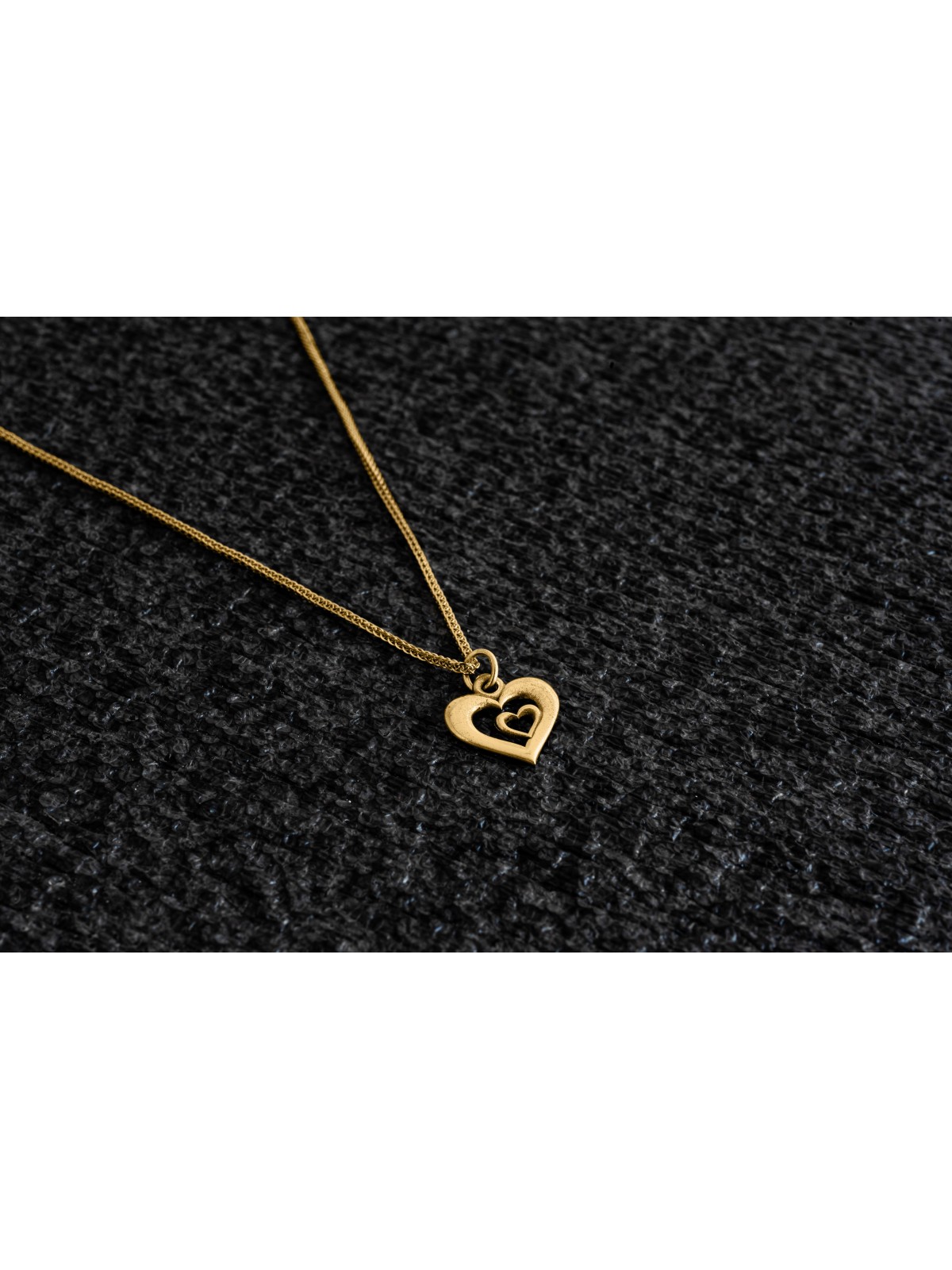 Pendentif double cœur en or jaune, cadeaux de mariage juif, Juda israélien