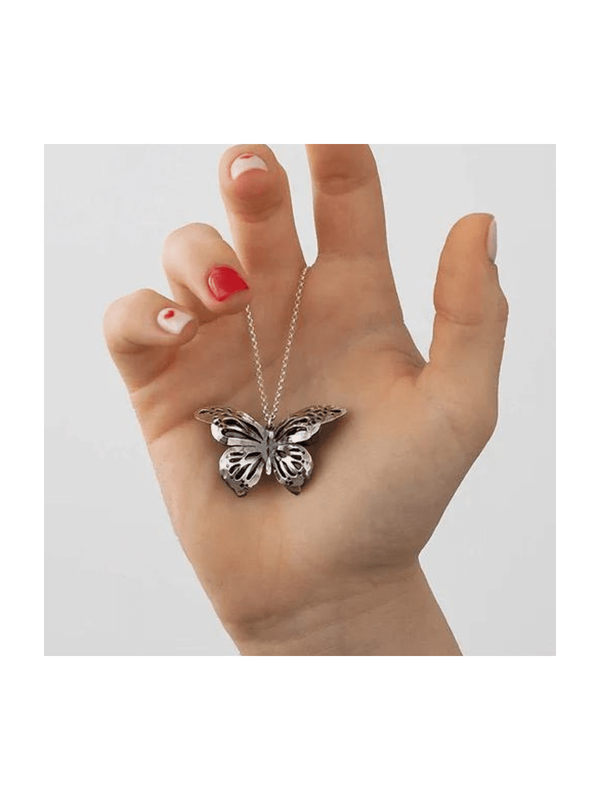 Delicate Butterfly Necklace From Sterling Silver T , Sterling Silver F