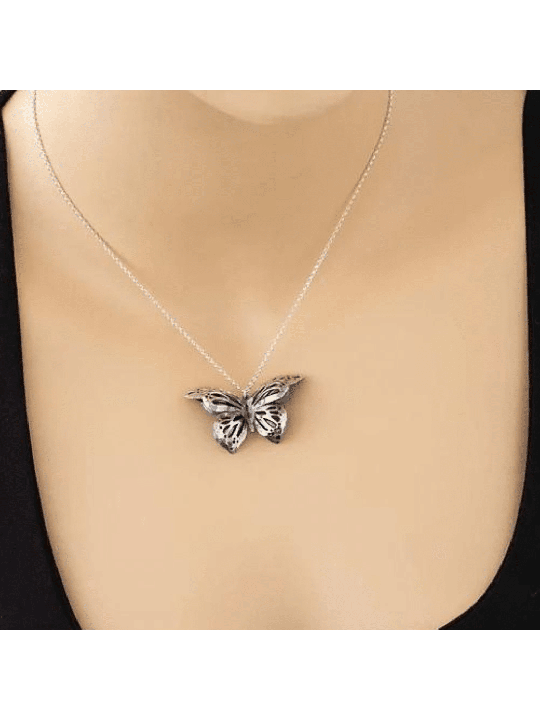 Delicate Butterfly Necklace From Sterling Silver T , Sterling Silver F