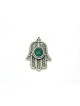 Hamsa Pendentif Charme Doté d’une pierre d’Eilat, bijoux juifs en filigrane