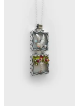 Pendentif mobile en argent colombe et arbre, colliers de famille en argent sterling