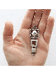 Pendentif en argent sterling Hamsa Lucky Hand, cou familial en argent sterling
