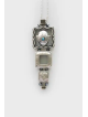 Hamsa Lucky Hand תליון כסף סטרלינג, צוואר משפחתי מכסף סטרלינג