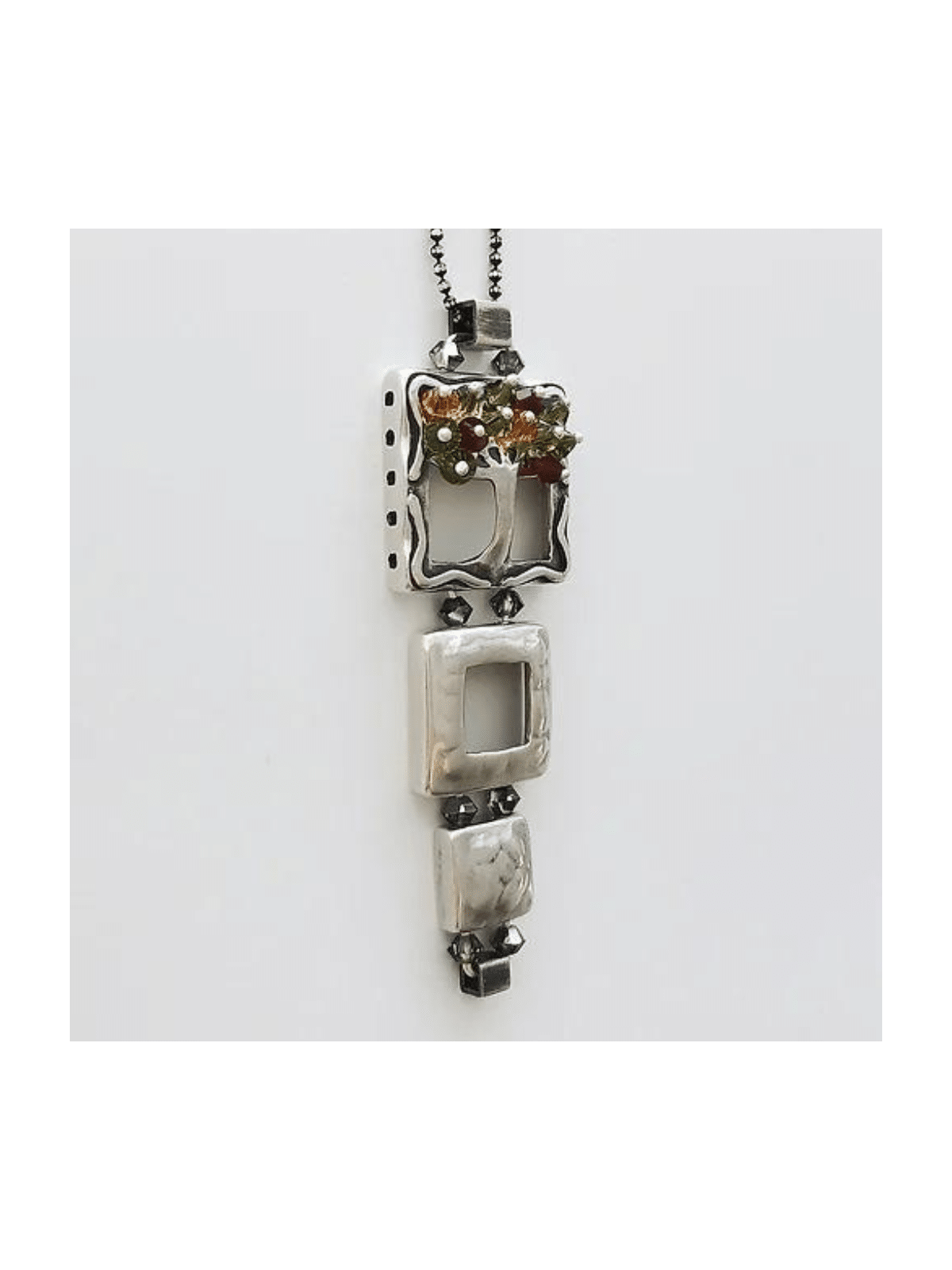 Stunning Tree Sterling Silver Pendant , Sterling Silver Family Necklac