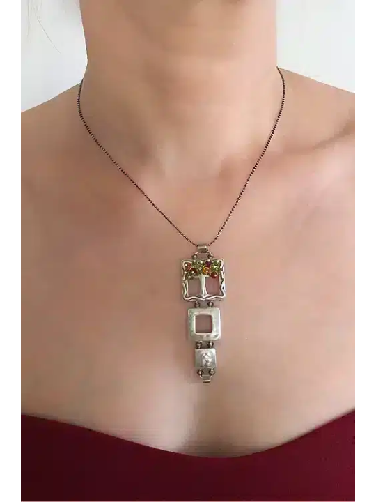 Stunning Tree Sterling Silver Pendant , Sterling Silver Family Necklac