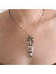 Superbe pendentif en argent sterling arbre, collier familial en argent sterling