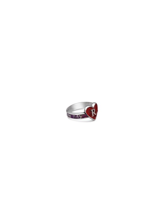 Bague coeur et lettre d'amour et d'âme, cadeaux Tu B'Av, Judaica israélienne