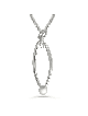 Collier coeur creux en or jaune illusion, cadeaux de mariage juif, est