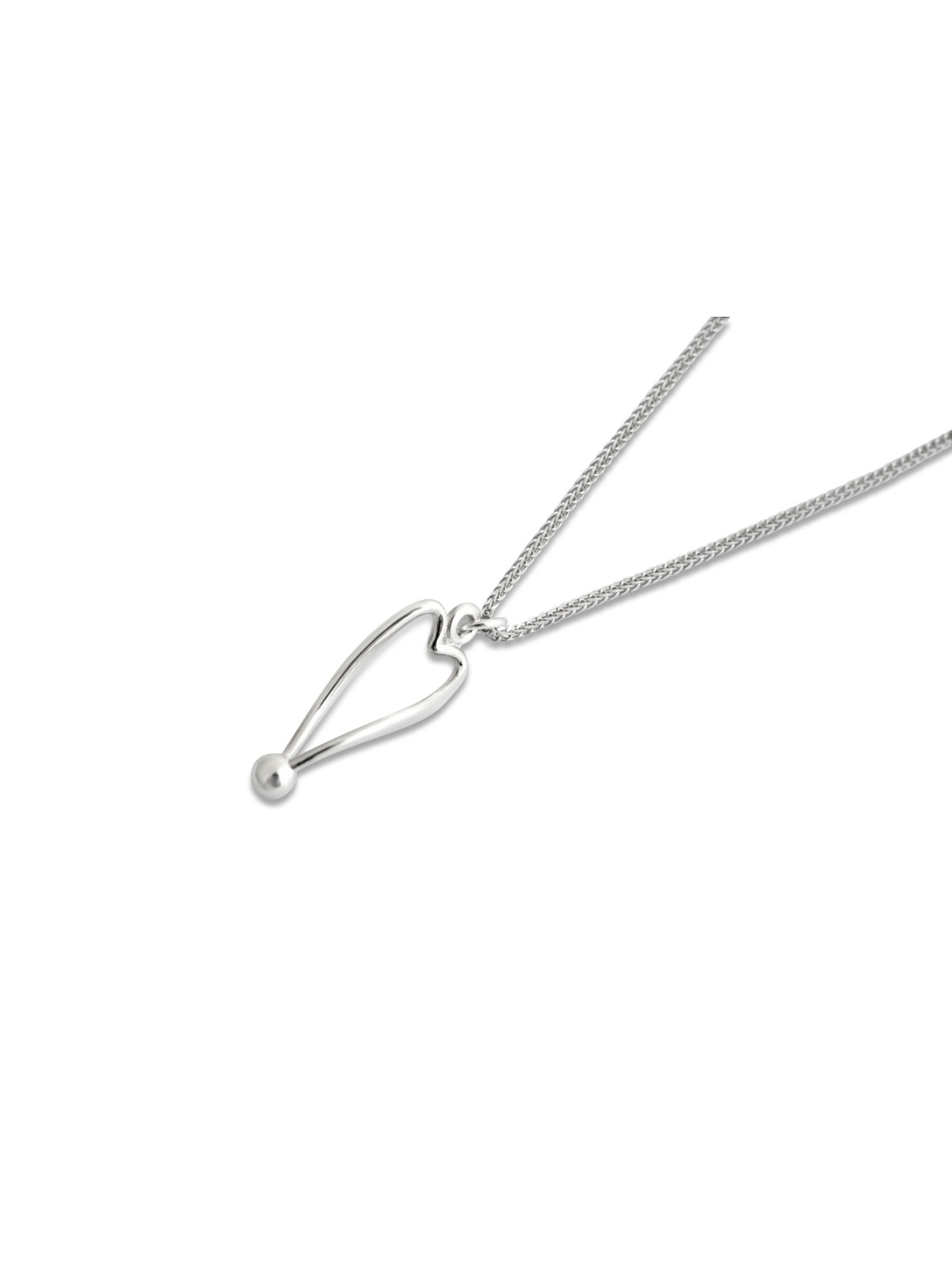 Illusion Yellow Gold Hollow Heart Necklace , Jewish Wedding Gifts , Is