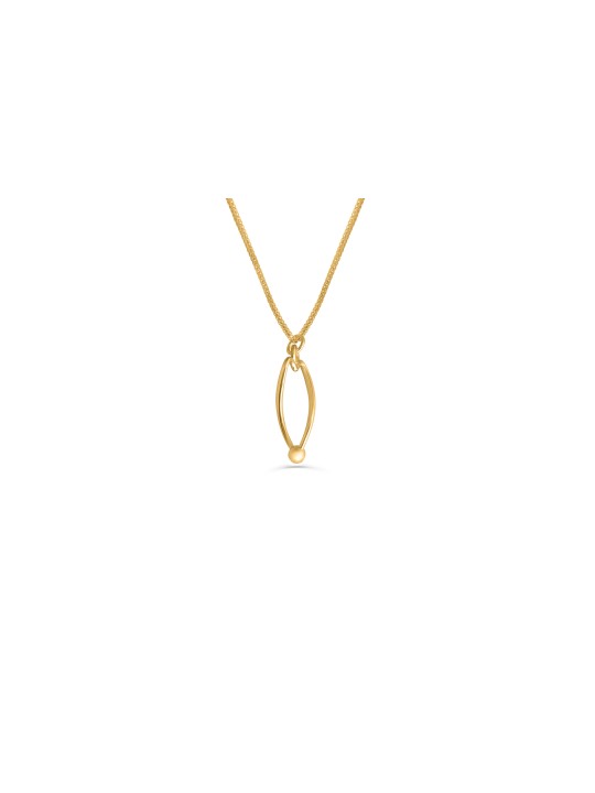 Collier coeur creux en or jaune illusion, cadeaux de mariage juif, est