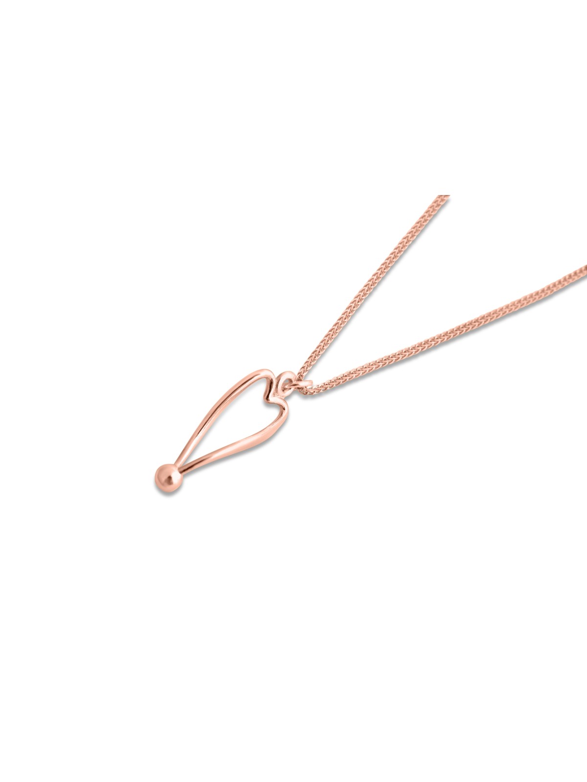 Illusion Yellow Gold Hollow Heart Necklace , Jewish Wedding Gifts , Is