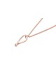 Collier coeur creux en or jaune illusion, cadeaux de mariage juif, est