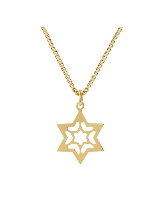 Pendentif Magen David extraordinaire en argent sterling, cadeaux Tu B'Av, est