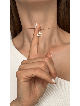 Petite étoile de David en or jaune et blanc 14 carats, cadeaux Tu B'Av, I
