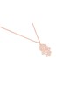 Collier chanceux creux de main de filigrane d'or blanc, cadeaux de mariage juifs