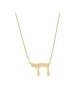 Small and Delicate Modern Style 14K Gold Chai Neck , Tu B'Av Gifts , I