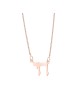 Small and Delicate Modern Style 14K Gold Chai Neck , Tu B'Av Gifts , I