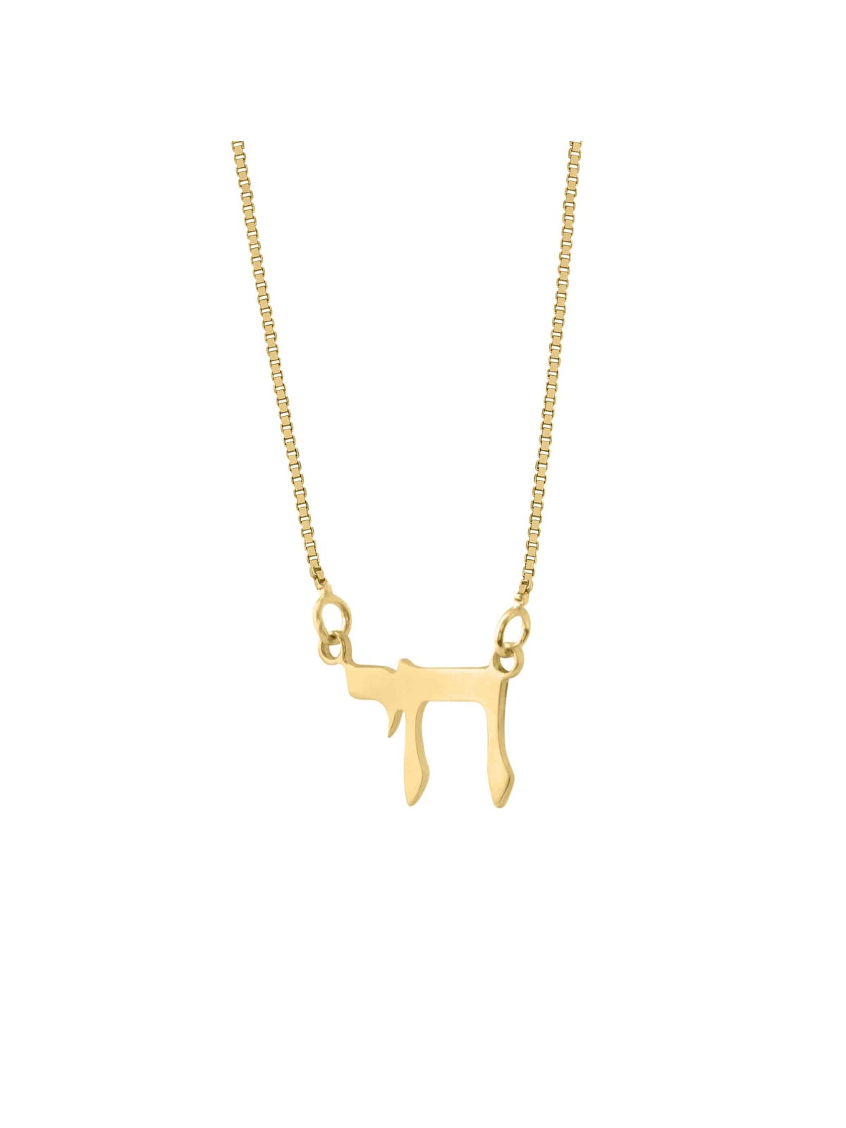 Petit et délicat style moderne 14K Gold Chai Neck , Tu B'Av Gifts , I