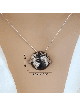 Hug the Globe Sterling Silver Pendant , Sterling Silver Family Necklac