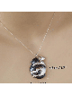 Pendentif spécial en argent sterling câlinant les chats, famille en argent sterling
