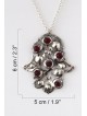 Pendentif en argent sterling embelli Hamsa de grande taille, cadeaux Tu B'Av, I