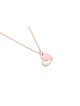 Pendentif coeur de style moderne en or blanc 14 carats, cadeaux de mariage juif, Isr