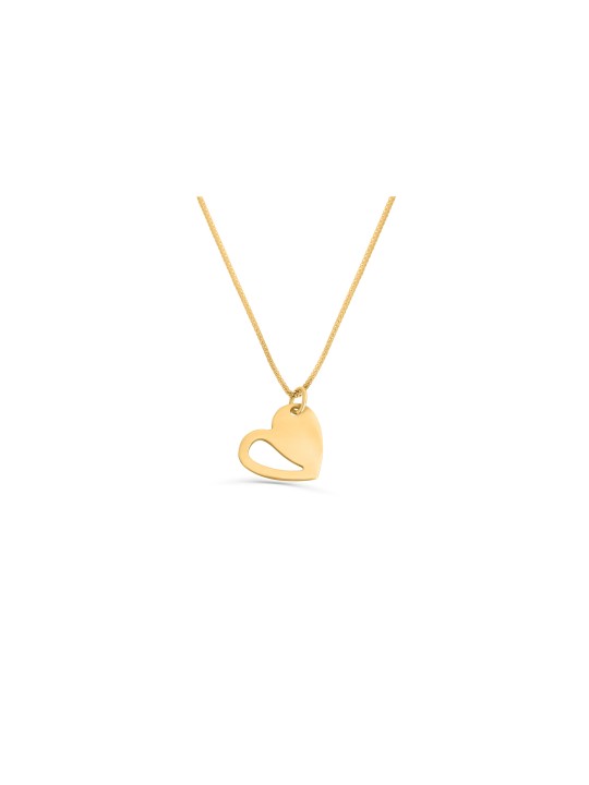 14K White Gold Modern Style Heart Pendant , Jewish Wedding Gifts , Isr