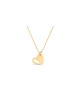 14K White Gold Modern Style Heart Pendant , Jewish Wedding Gifts , Isr