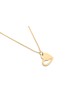 Pendentif coeur de style moderne en or blanc 14 carats, cadeaux de mariage juif, Isr