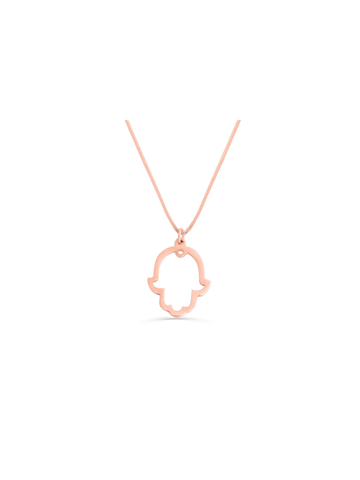 Collier Hamsa en or minimaliste blanc 14K, cadeaux de mariage juif, Isra