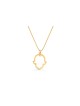 Collier Hamsa en or minimaliste blanc 14K, cadeaux de mariage juif, Isra