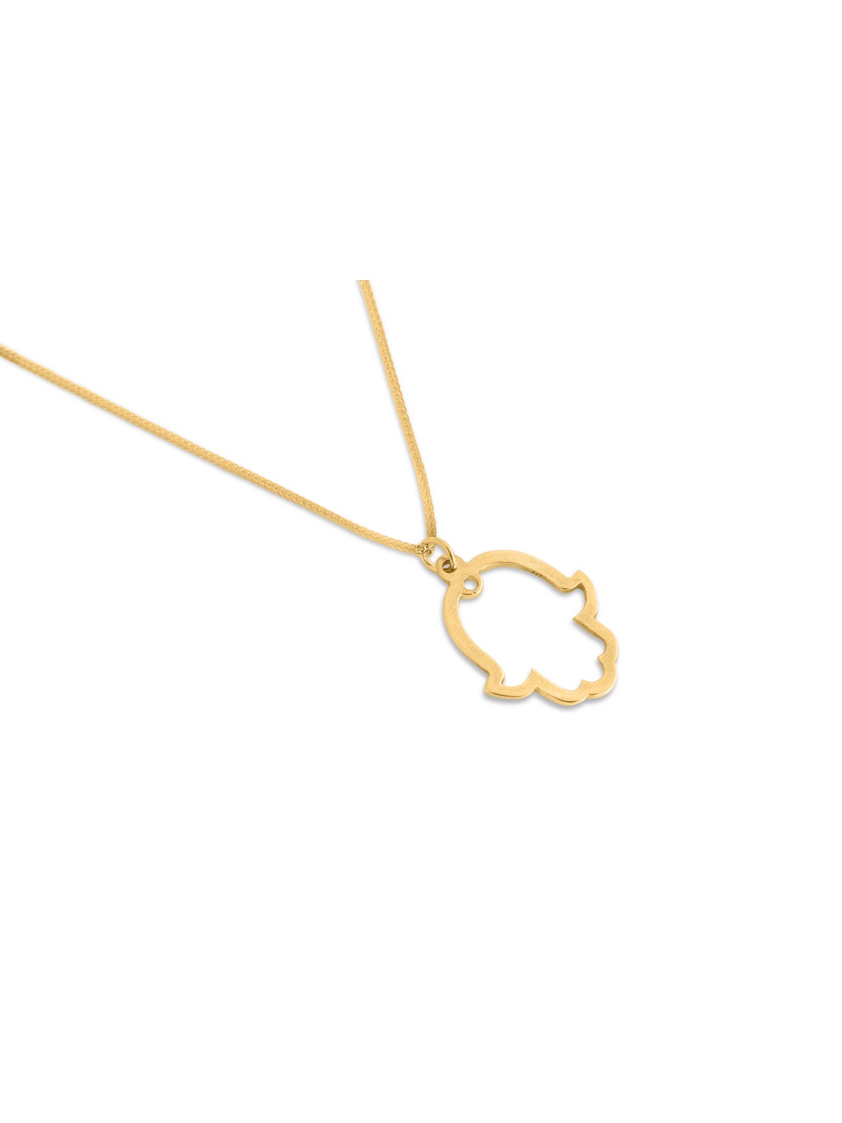 Collier Hamsa en or minimaliste blanc 14K, cadeaux de mariage juif, Isra