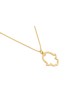 14K White Minimalist Gold Hamsa Necklace , Jewish Wedding Gifts , Isra