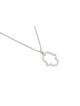 14K White Minimalist Gold Hamsa Necklace , Jewish Wedding Gifts , Isra