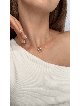 Collier Chai moyen en or 14 carats de forme diagonale élégante, cadeaux Tu B'Av, I
