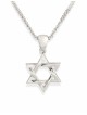 Small Star of David White Gold Pendant , Tu B'Av Gifts , Israeli Judai
